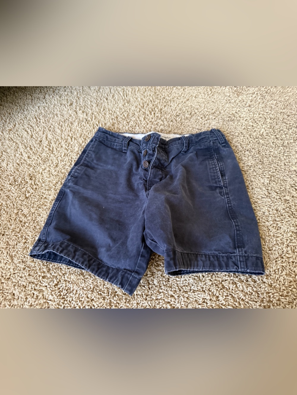men’s navy abercombie and fitch shorts